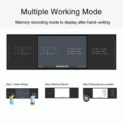 75 اینچ LED Smart Blackboard برای آموزش مدرسه تعاملی 350 Cd/m2