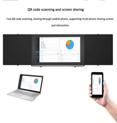 4k Smart Digital Blackboard صفحه لمسی با پروژکتور بی سیم 75 اینچ
