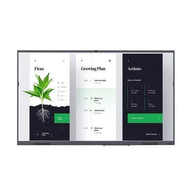 صفحه نمایش لمسی متقابل الکترونیک 4K Whiteboard For Education Training Office