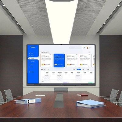 صفحه نمایش لمسی متقابل الکترونیک 4K Whiteboard For Education Training Office
