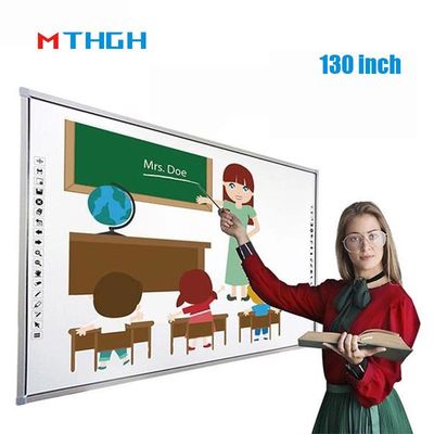 130 اینچ صفحه نمایش Whiteboard تعاملی چند لمسی هوشمند مادون قرمز لمس