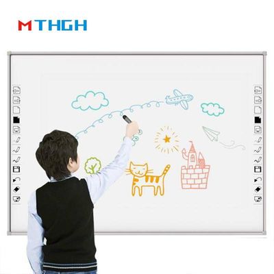 صفحه سفید هوشمند شیشه ای 86 اینچی با وای فای اتصال بلوتوث USB برای سوپرمارکت مدرسه