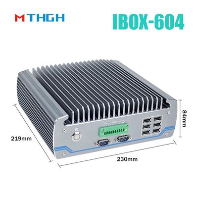 کامپیوتر صنعتی بدون فن IBOX-604 Intel Core I5 6500T SSD HDMI ویندوز / لینوکس