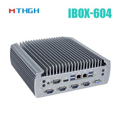 کامپیوتر صنعتی بدون فن IBOX-604 Intel Core I5 6500T SSD HDMI ویندوز / لینوکس