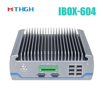 کامپیوتر صنعتی بدون فن IBOX-604 Intel Core I5 6500T SSD HDMI ویندوز / لینوکس