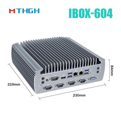 کامپیوتر صنعتی بدون فن IBOX-604 Intel Core I5 6500T SSD HDMI ویندوز / لینوکس