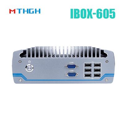 اینتل کور I5-8500T آلومینیوم شاسی مینی PC,Fanless صنعتی PC IBOX-605