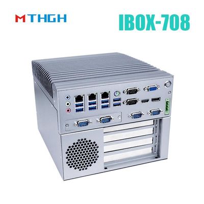 IBOX-708 SSD Intel Core I5 6500T صنعتی مینی کامپیوتر تمام آلومینیوم شاسی -20 ° C ~ 60 ° C دمای