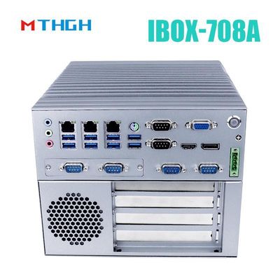 I3 6100T Quad Core Fanless Industrial Mini PC با منبع برق 12 ولت DC و SSD 64G