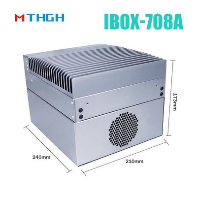 I3 6100T Quad Core Fanless Industrial Mini PC با منبع برق 12 ولت DC و SSD 64G