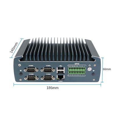 IBOX-1226 J6412 کامپیوتر کوچک صنعتی بدون فن با رم 32GB و ورودی 12 ولت DC