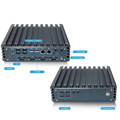 IBOX-3226 Quad Core Refresh بدون فن صنعتی مینی پی سی CE CCC FCC کلاس A RoHS 2.64KG
