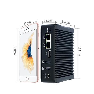 نانو-N5 پلاس صنعتی مینی کامپیوتر چهار هسته ای J3710 1XMSATA 2.5 HDD 2XUSB3.0
