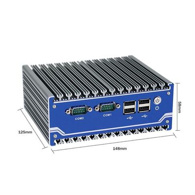 نانو تیتانیوم خاکستری صنعتی مینی کامپیوتر N11 DC 12V ورودی 2XIntel I210-AT/I211-AT 1000M