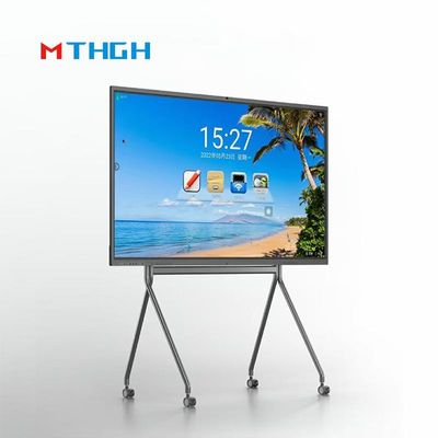 86 اینچ 4K HD زمان پاسخ صفحه لمسی صفحه سفید تعاملی برای اتاق های کنفرانس