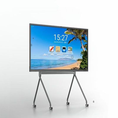 ۴K ۶۵ اینچ ۱۶:۹ صفحه سفید LCD تعاملی مادون قرمز / لمسی ظرفیتی برای آموزش هوشمند