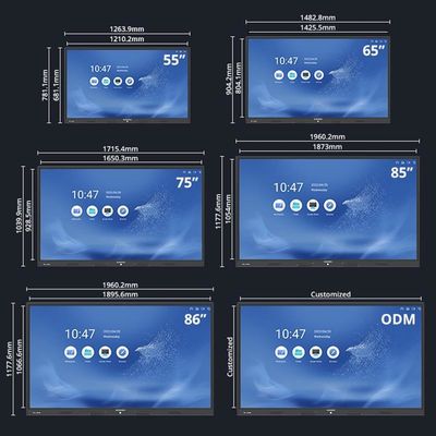صفحه نمایش چند لمسی IR / صفحه نمایش لمسی ظرفیتی با روشنایی 400cd / M2