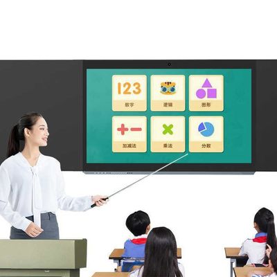 صفحه سیاه دیجیتال هوشمند 86 اینچی با نسبت ابعاد 16 9 و طول ≥4450mm برای محیط یادگیری تعاملی