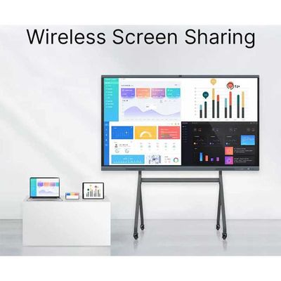 صفحه نمایش لمسی با کیفیت بالا صفحه نمایش سفید 55 اینچ نسخه سیستم اندروید 13.0