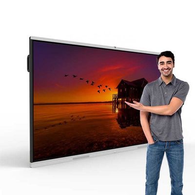 178° زاویه دید H/V صفحه نمایش لمسی تعاملی صفحه نمایش سفید برای ارائه حرفه ای