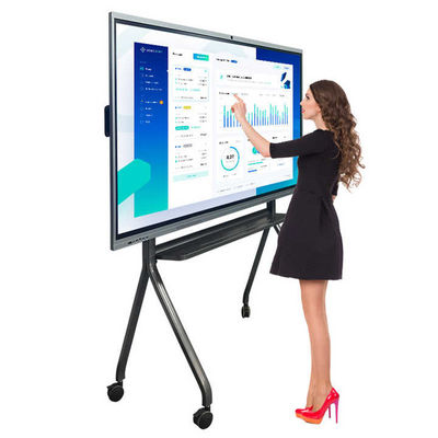 65 اینچ روشنایی 350cd / M2 صفحه نمایش لمسی تعاملی Whiteboard با نرم افزار Whiteboard تعاملی نرم افزار OPS PC