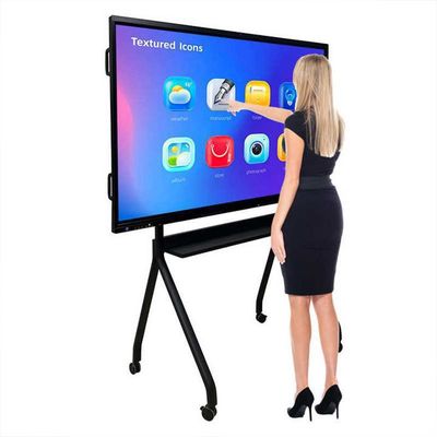 ROHS 65 اینچ لمس تدریس تعاملی صفحه سفید هوشمند با نوع D-LED Backlight