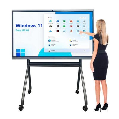 ROHS 65 اینچ لمس تدریس تعاملی صفحه سفید هوشمند با نوع D-LED Backlight